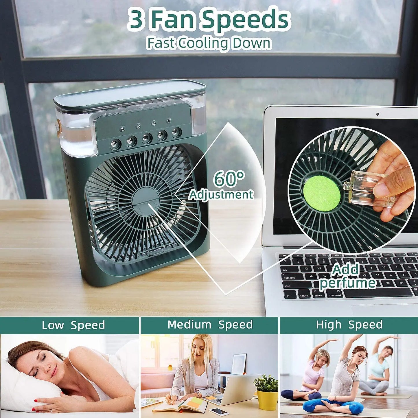 Rechargeable - Portable Mini Mist Fan